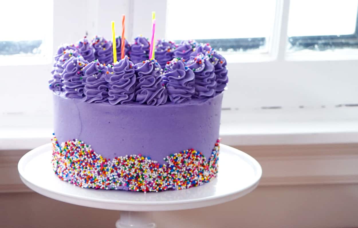 confetti birthday cake aka sprinkle cake
