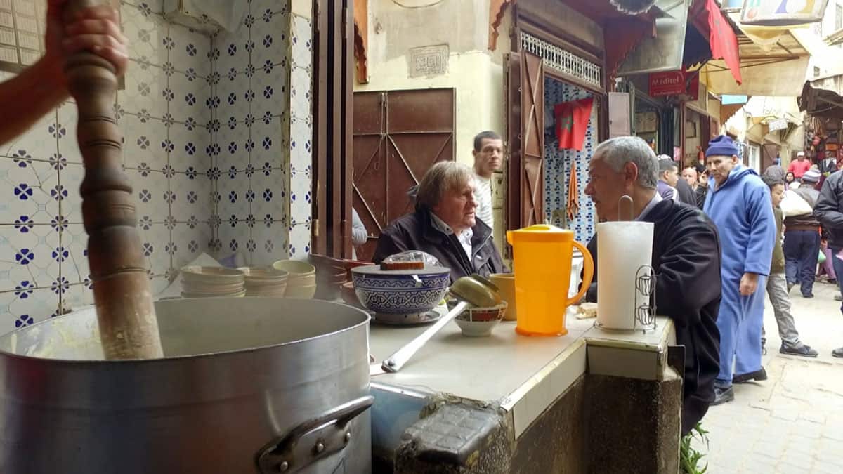 Gerard Depardieu seeks out the food of Fez
