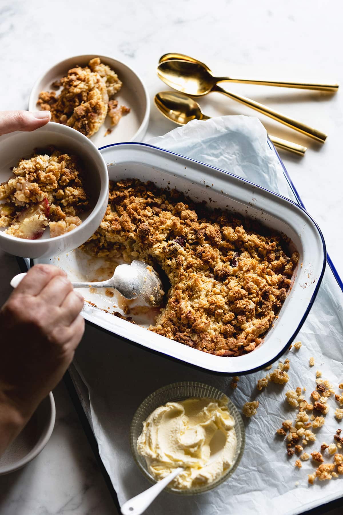 Apple crumble