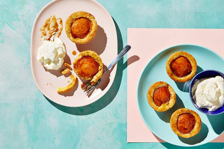 Apricot and vanilla brown butter shortcakes