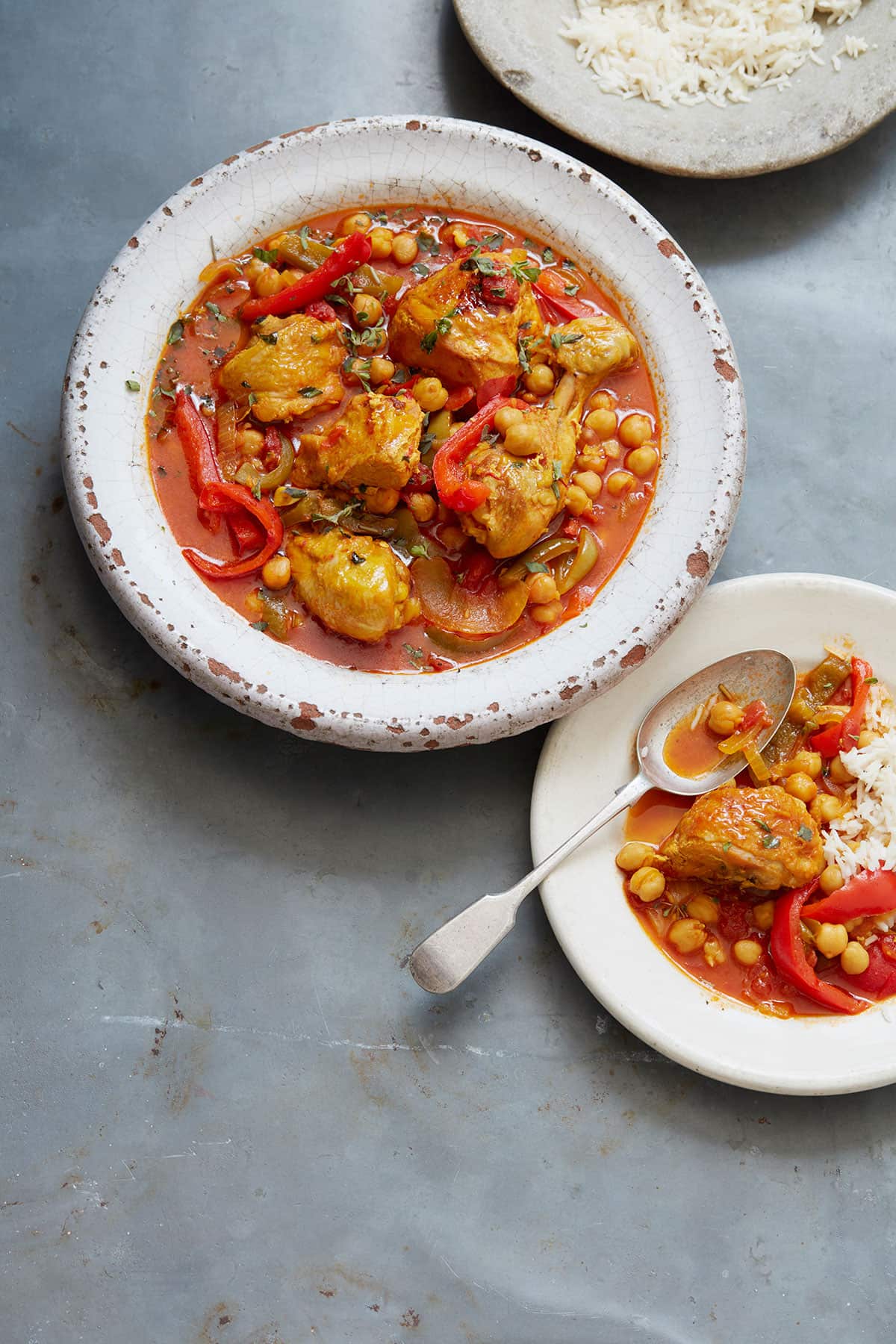 Aracene chicken with chickpeas