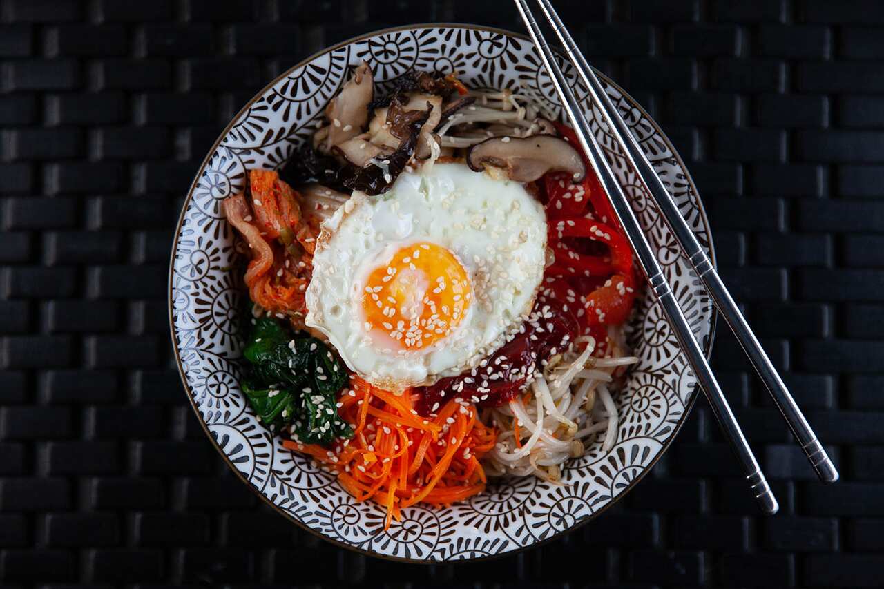 Vegetable bibimbap