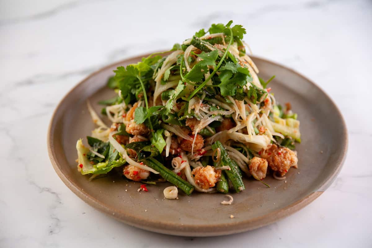 Unplated Asia with Diana Chan prawn larb