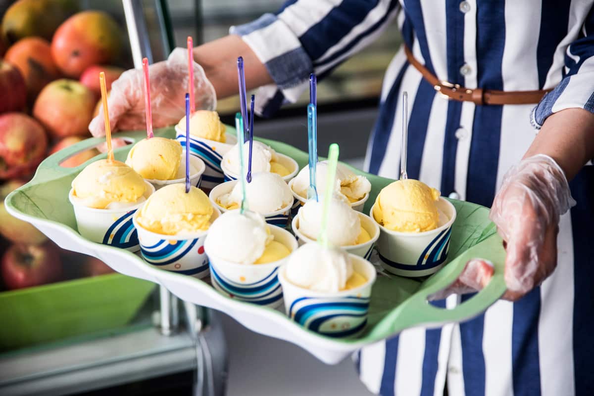 Experience dondurma as part of the Turkish culture tour.