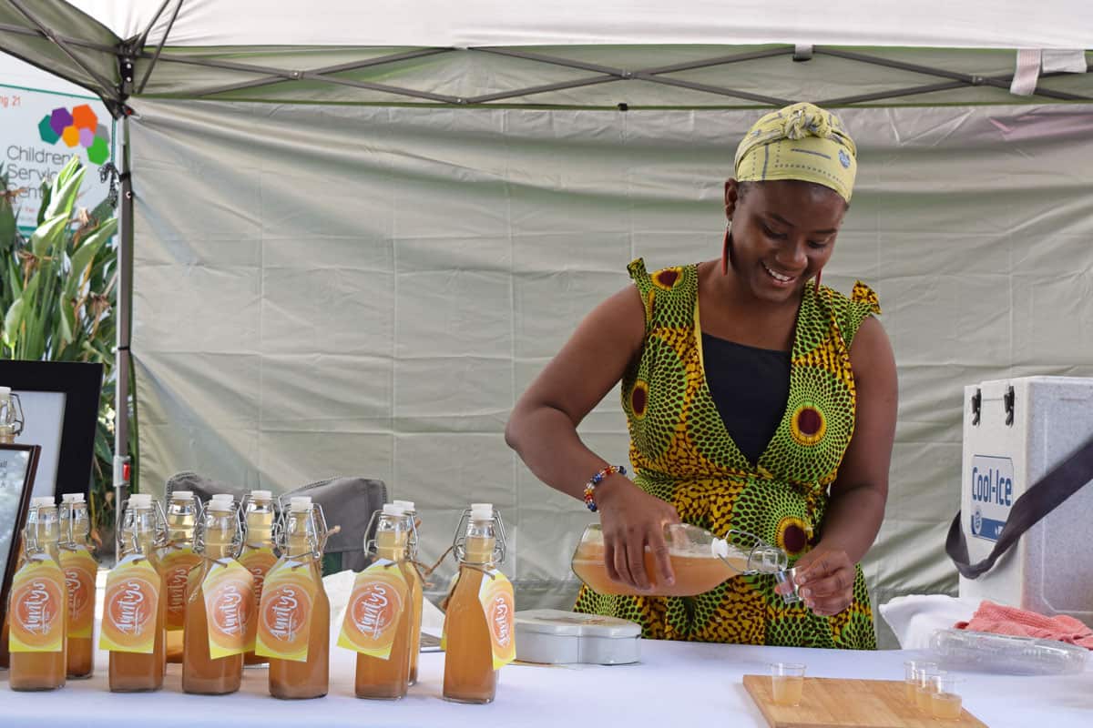 Aunty's Ginger Tonic serves traditional Sierra Leone and Guinea ginger drinks.