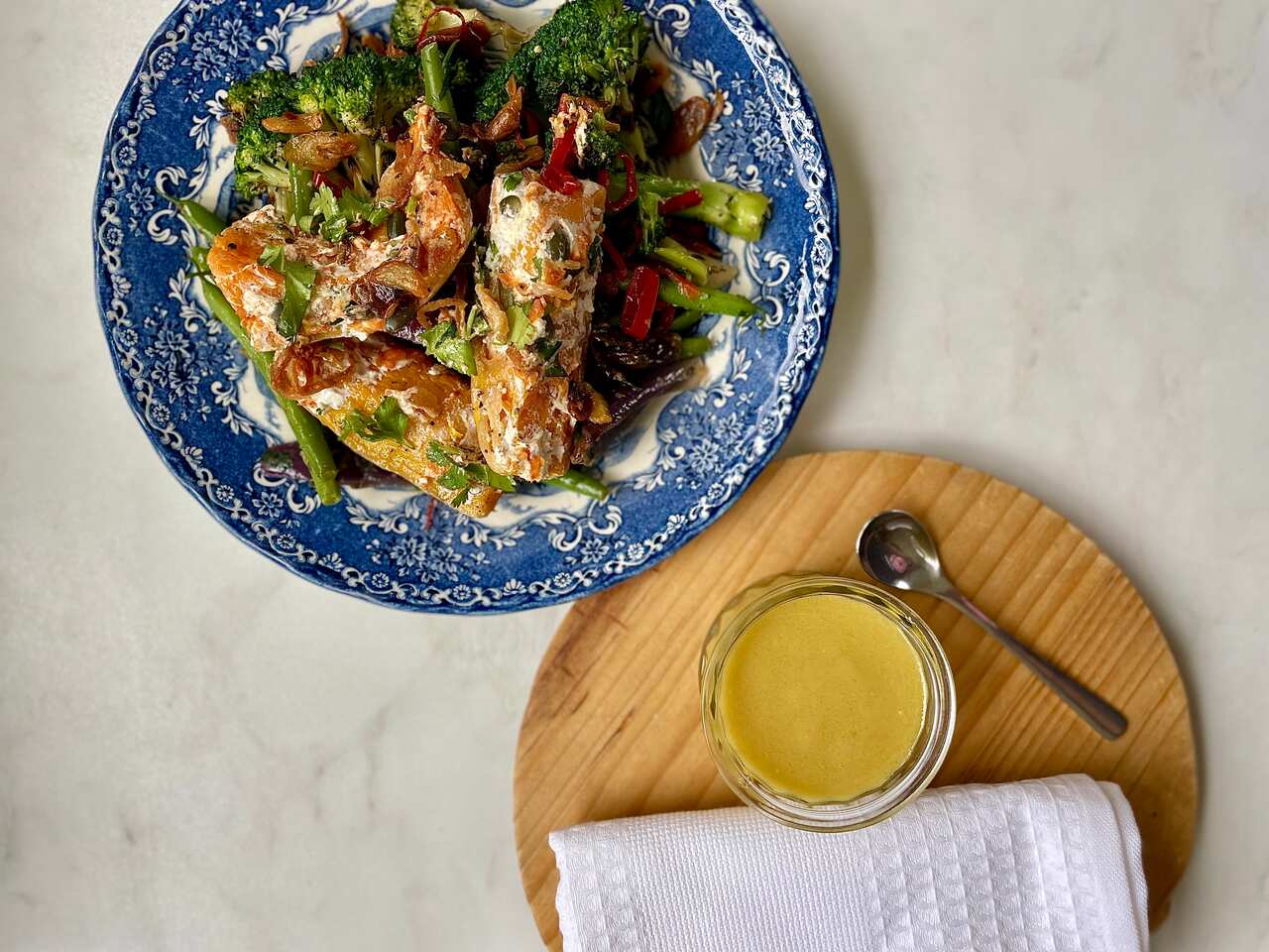 Maple syrup autumnal salad dressing