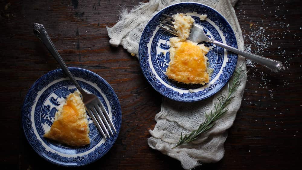 Southern baked cheese grits
