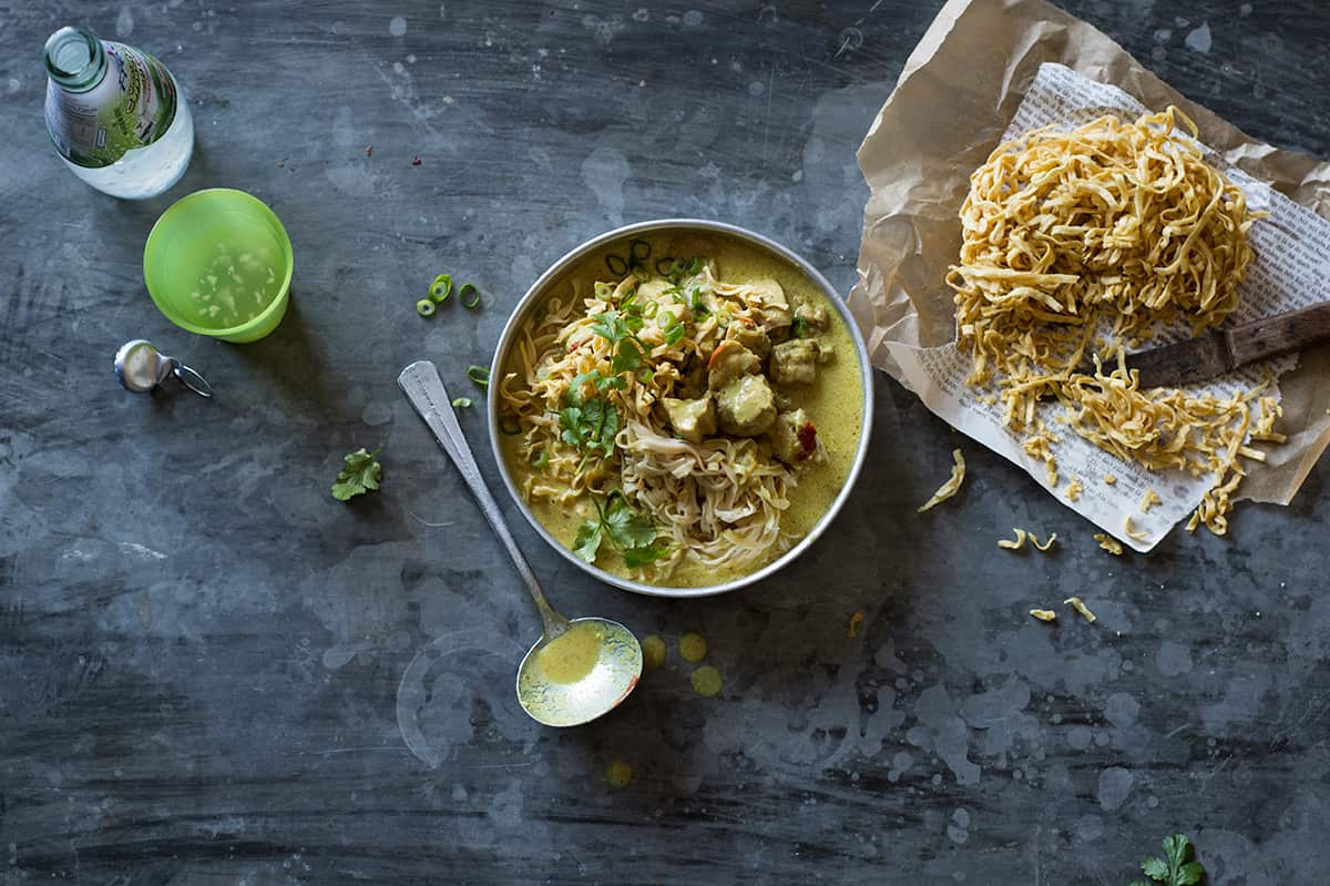Chicken noodle curry