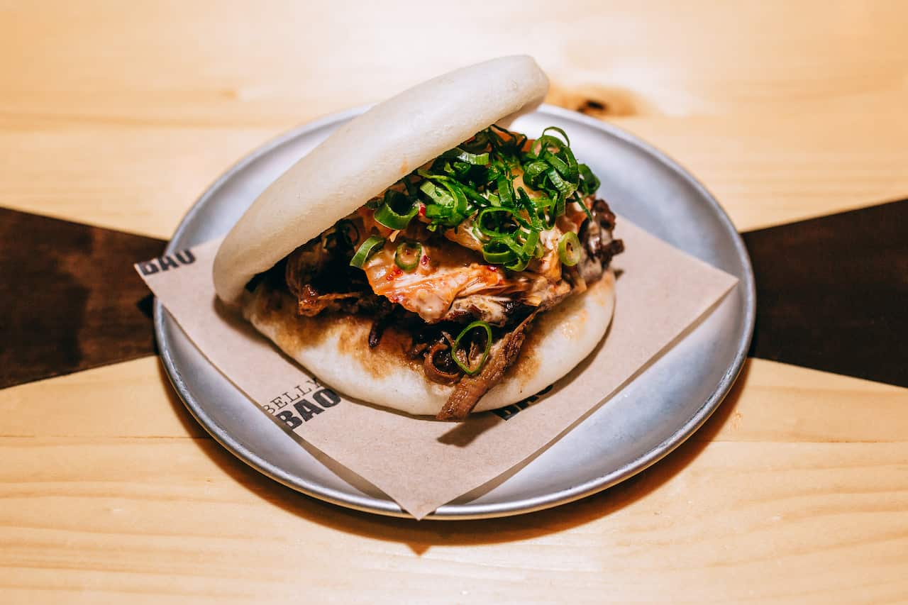Beef bao Mexican-style.