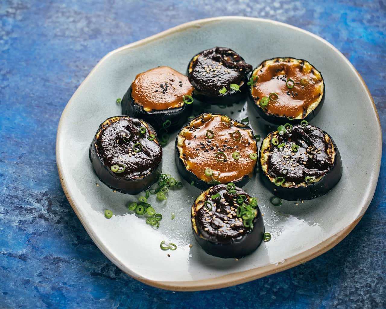 Barbecue eggplant dengaku