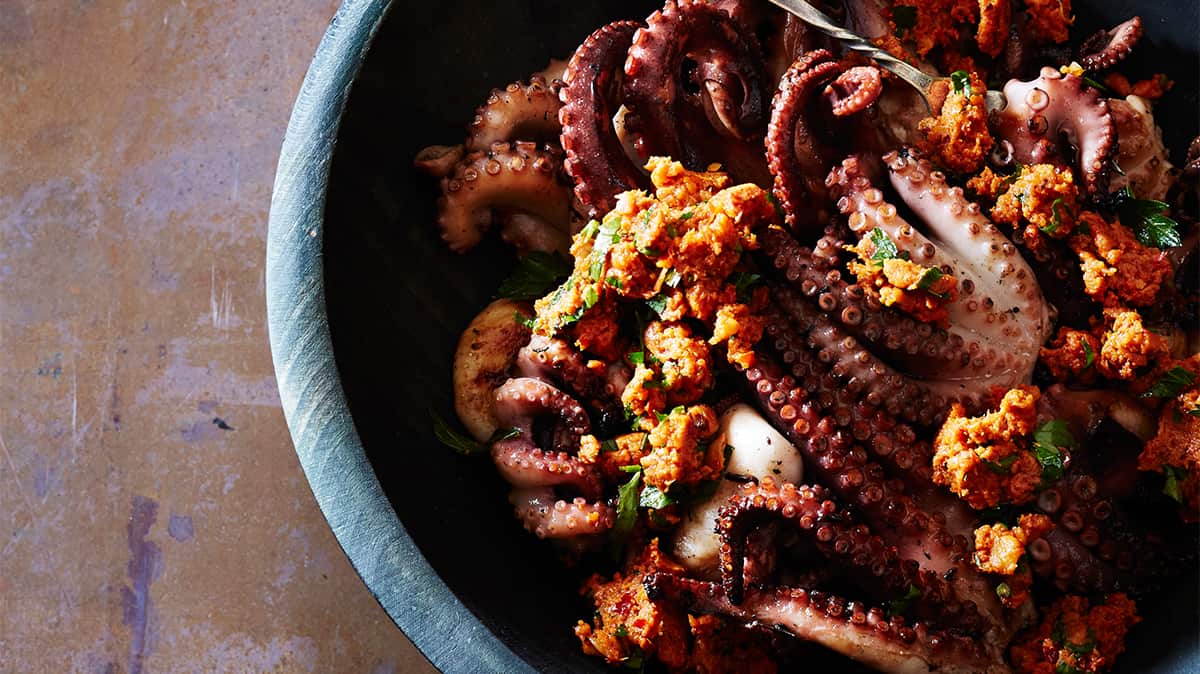 BBQ octopus