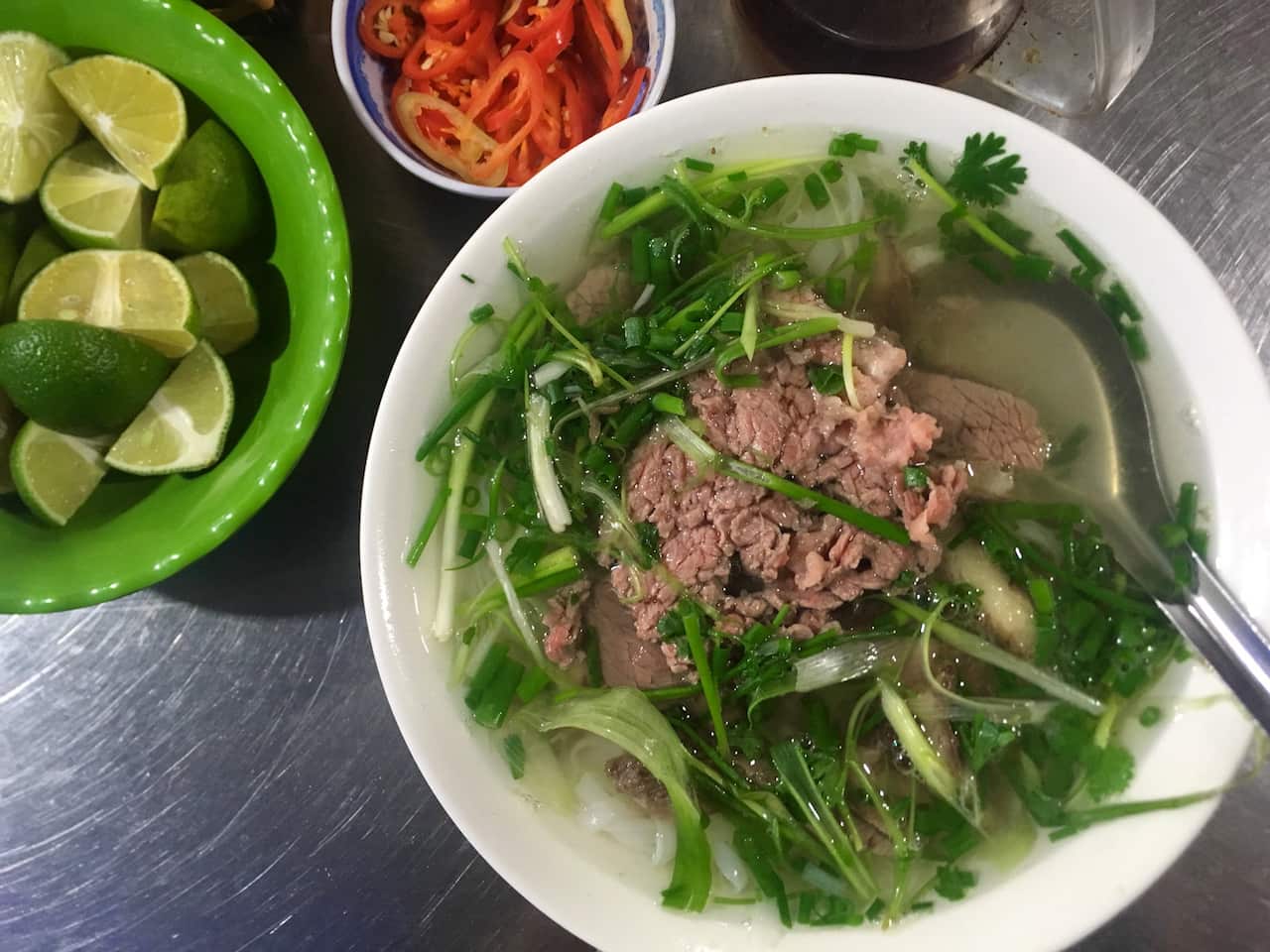 Vietnamese beef noodle soup (pho)