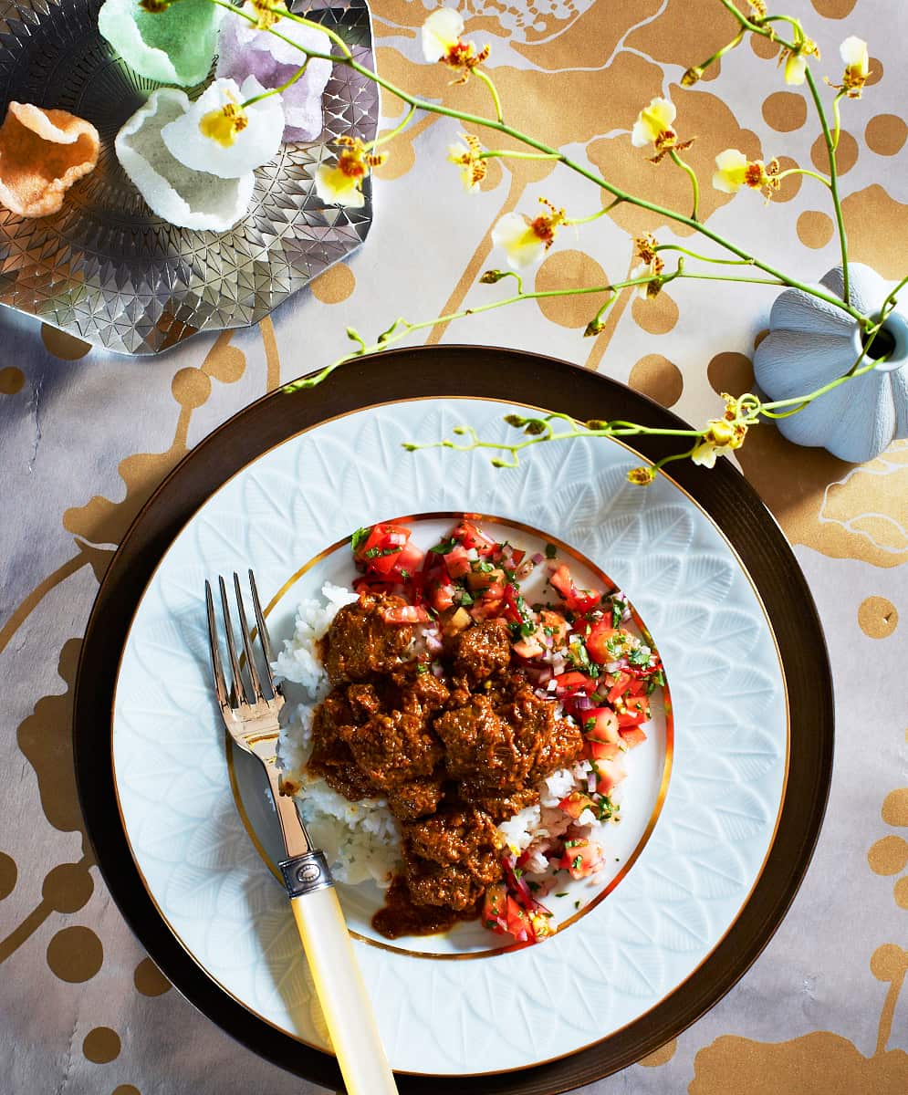 Beef rendang (rendang daging)