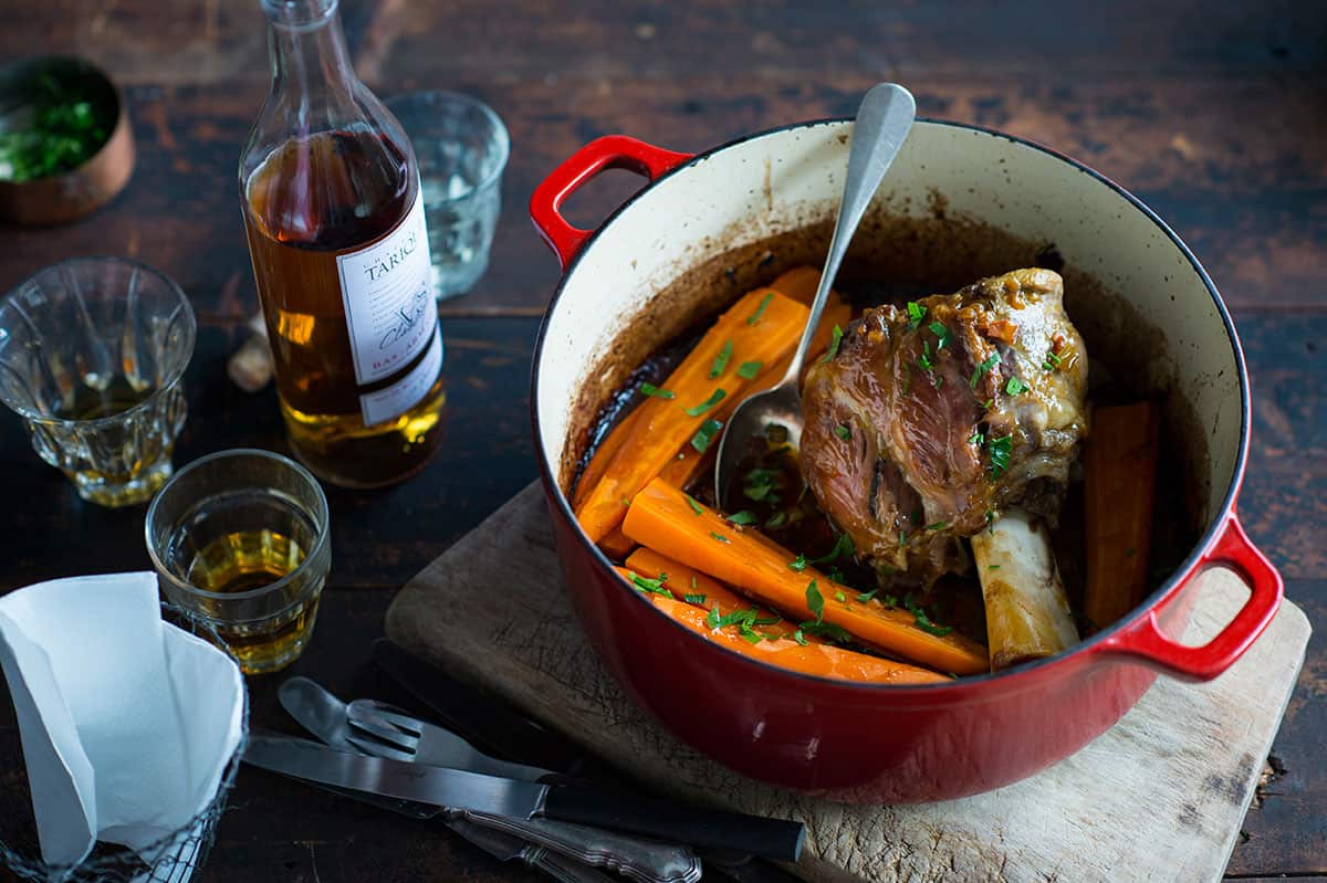 Beef shin stew with carrots