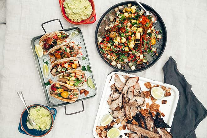 Pork pineapple tacos