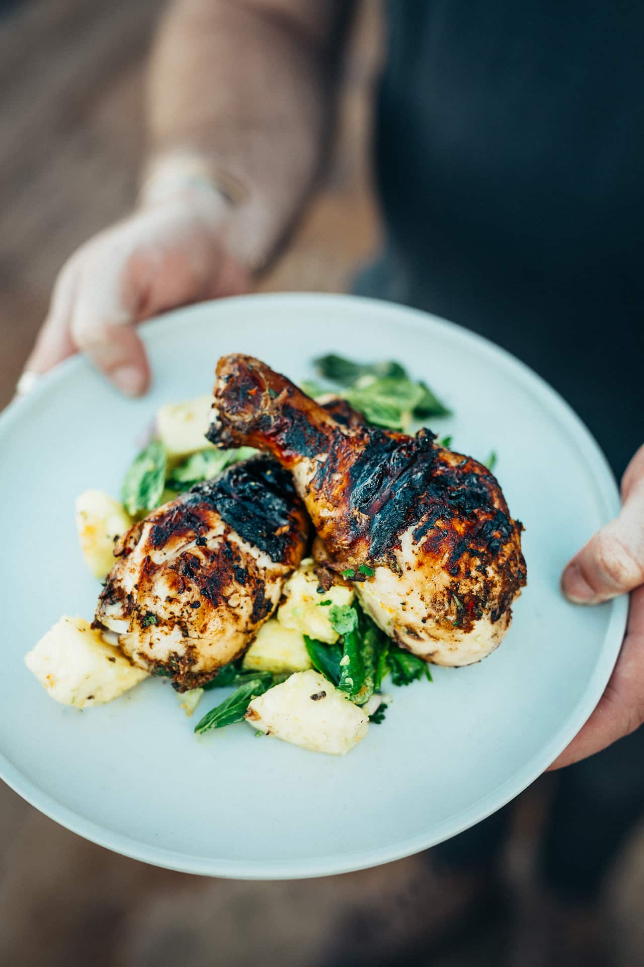 Jerk chicken drumsticks