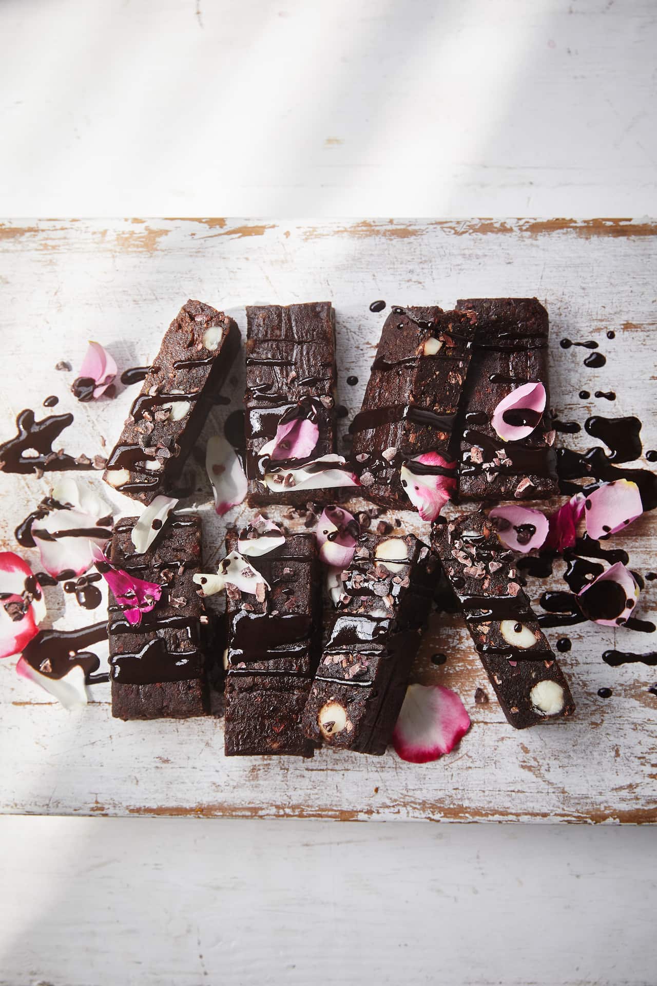 Raw choc hemp seed brownies