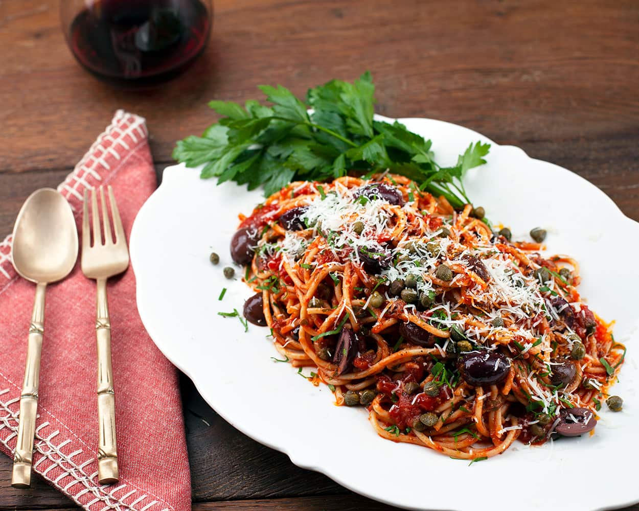 Spaghetti puttanesca 