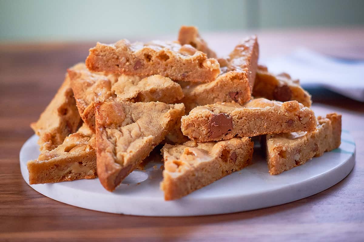 Brown butter blondies