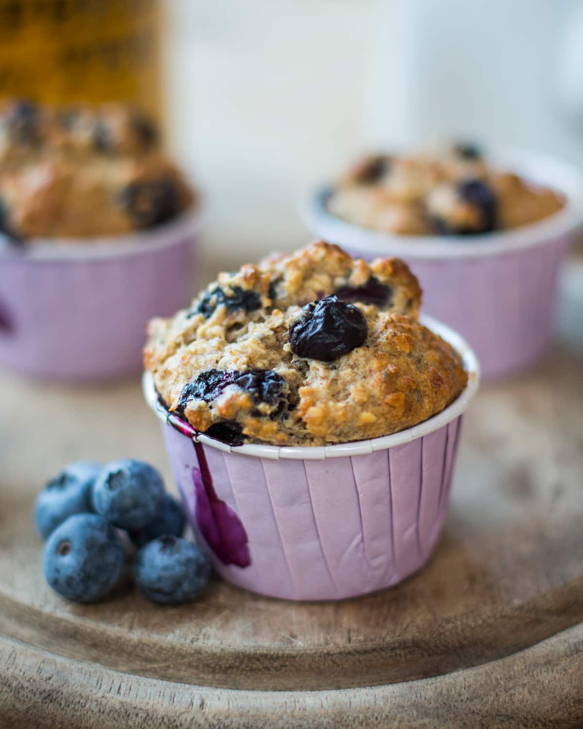 Blueberry and chia seed muffins