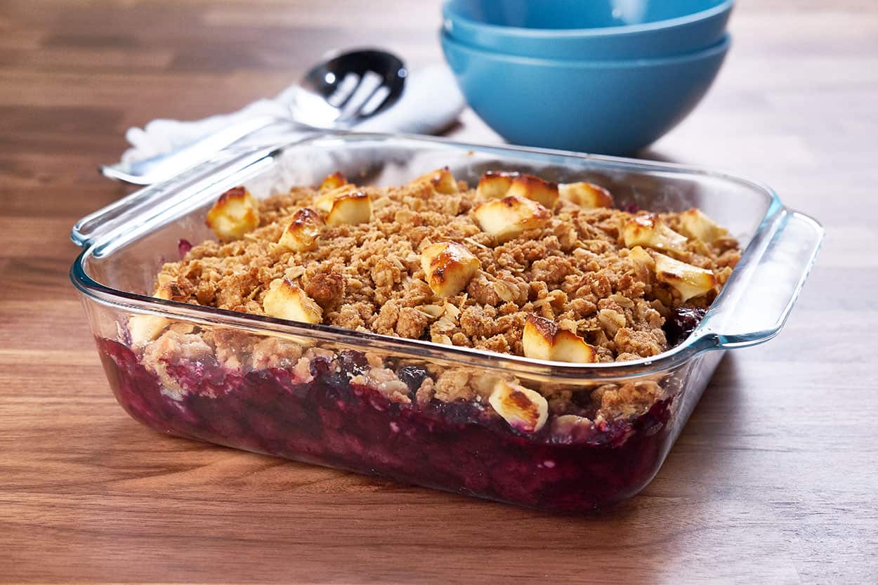 Blueberry crumble
