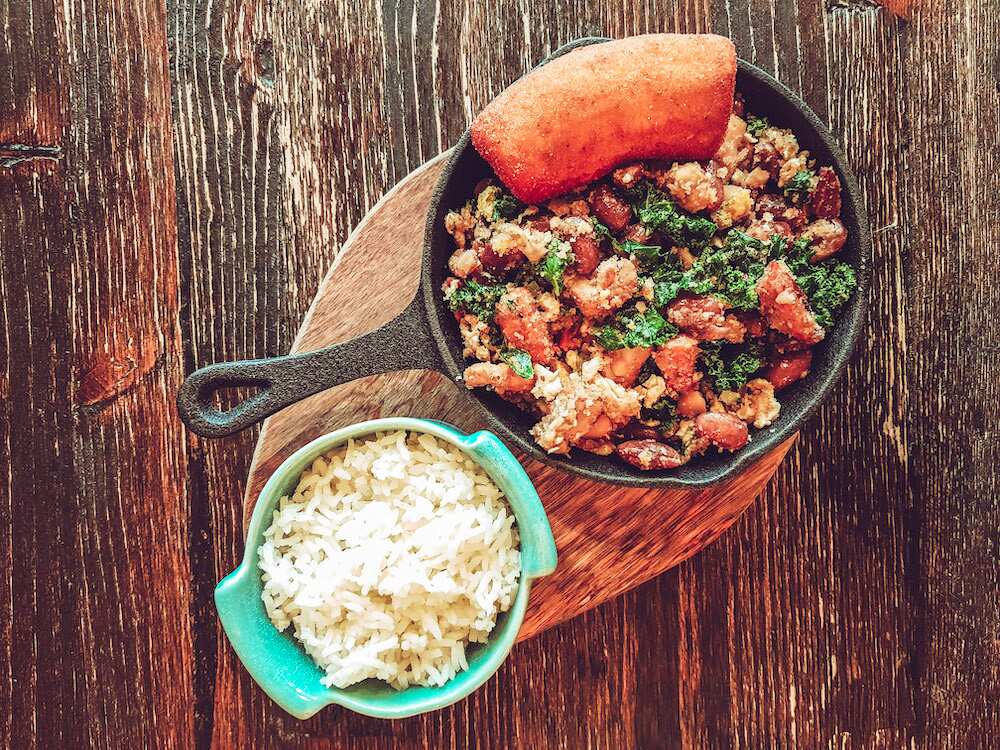 The tropeiro on the menu.