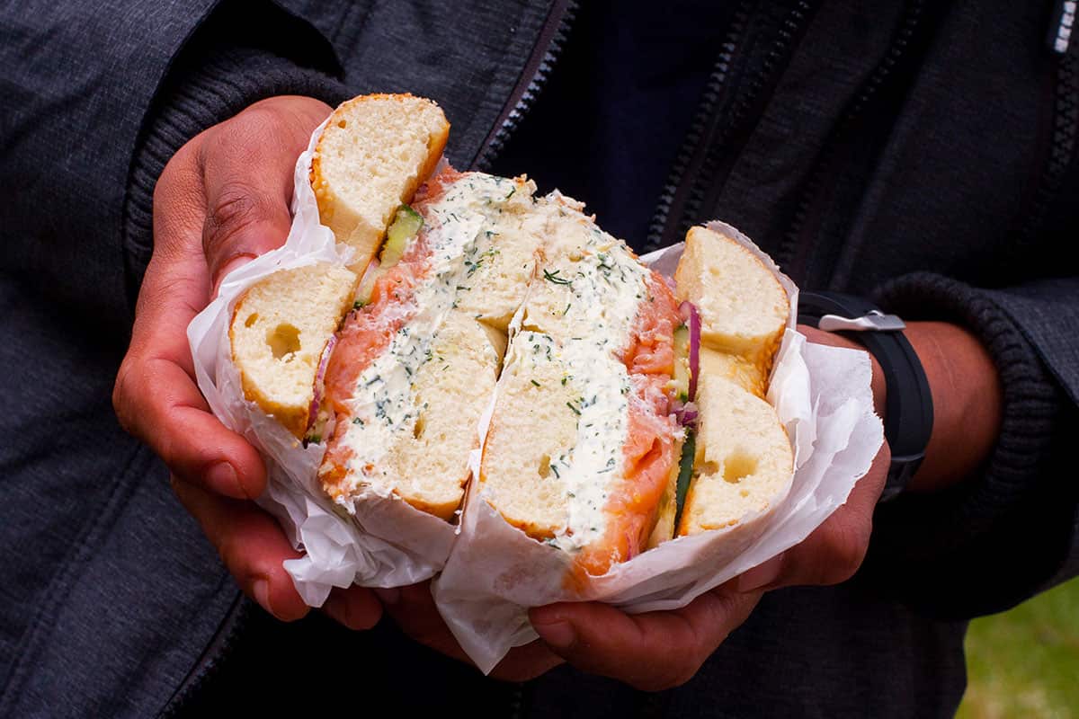 Boston Bagels will be serving up American style bagels with lox.