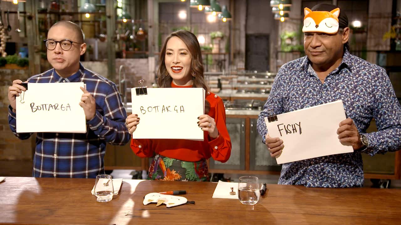 The judges make their guesses. Mark looks incredibly unsure...