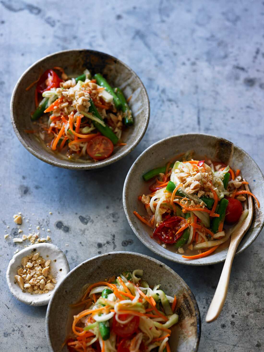 Carrot and cucumber som tam