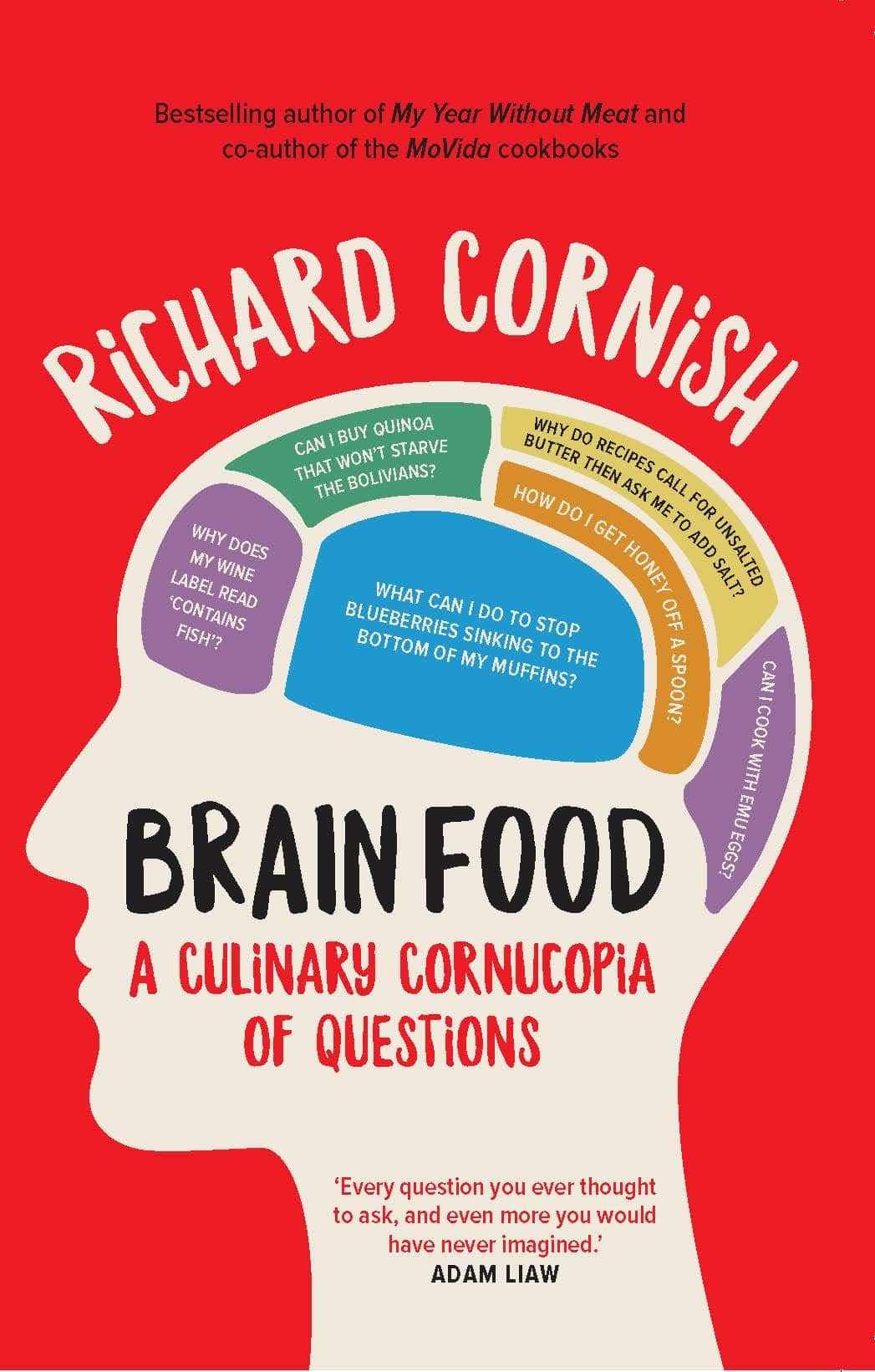 Richard Cornish's Brain Food is a celebration of home-cooking and a useful reference for dinner party trivia. 