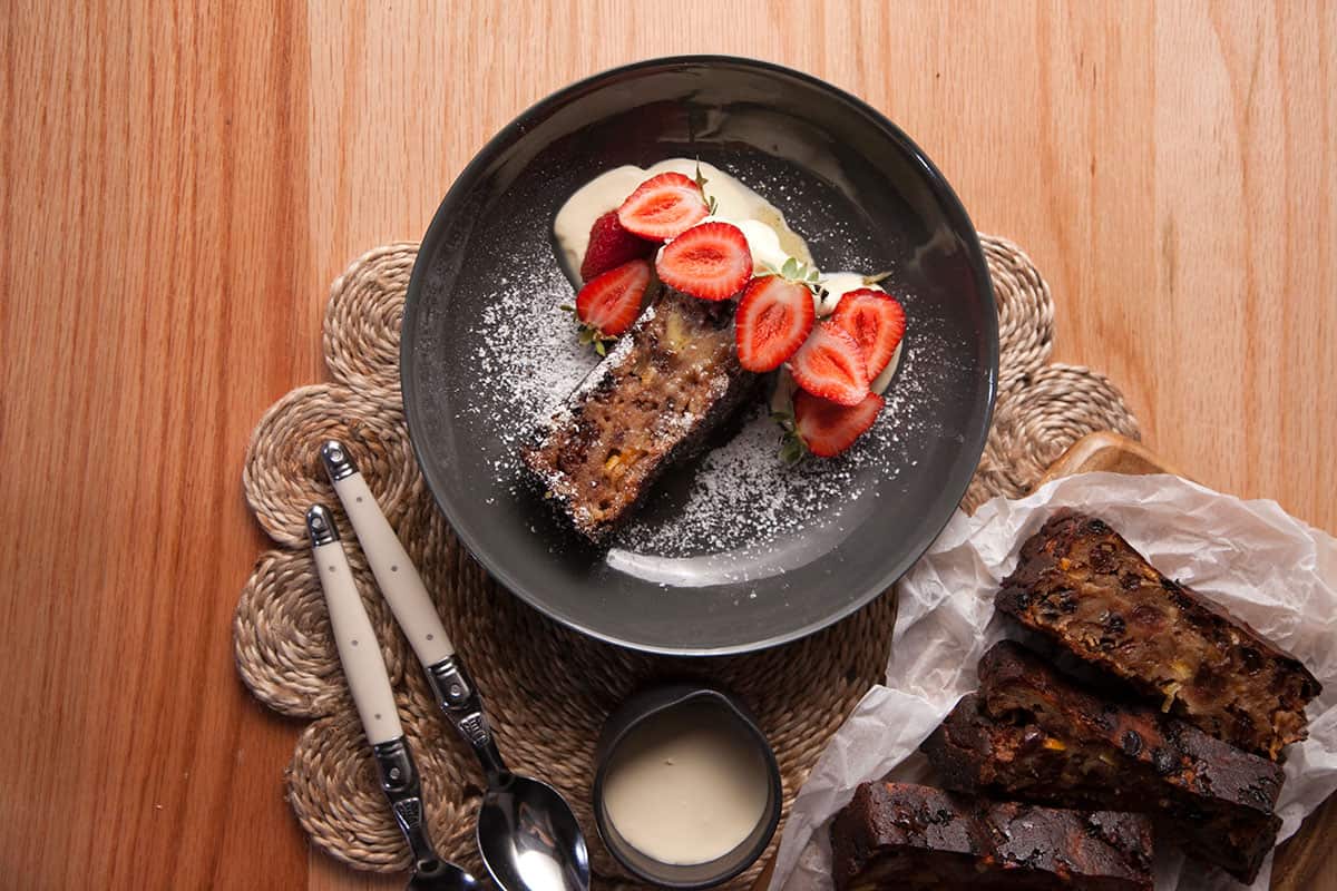 Sourdough bread pudding