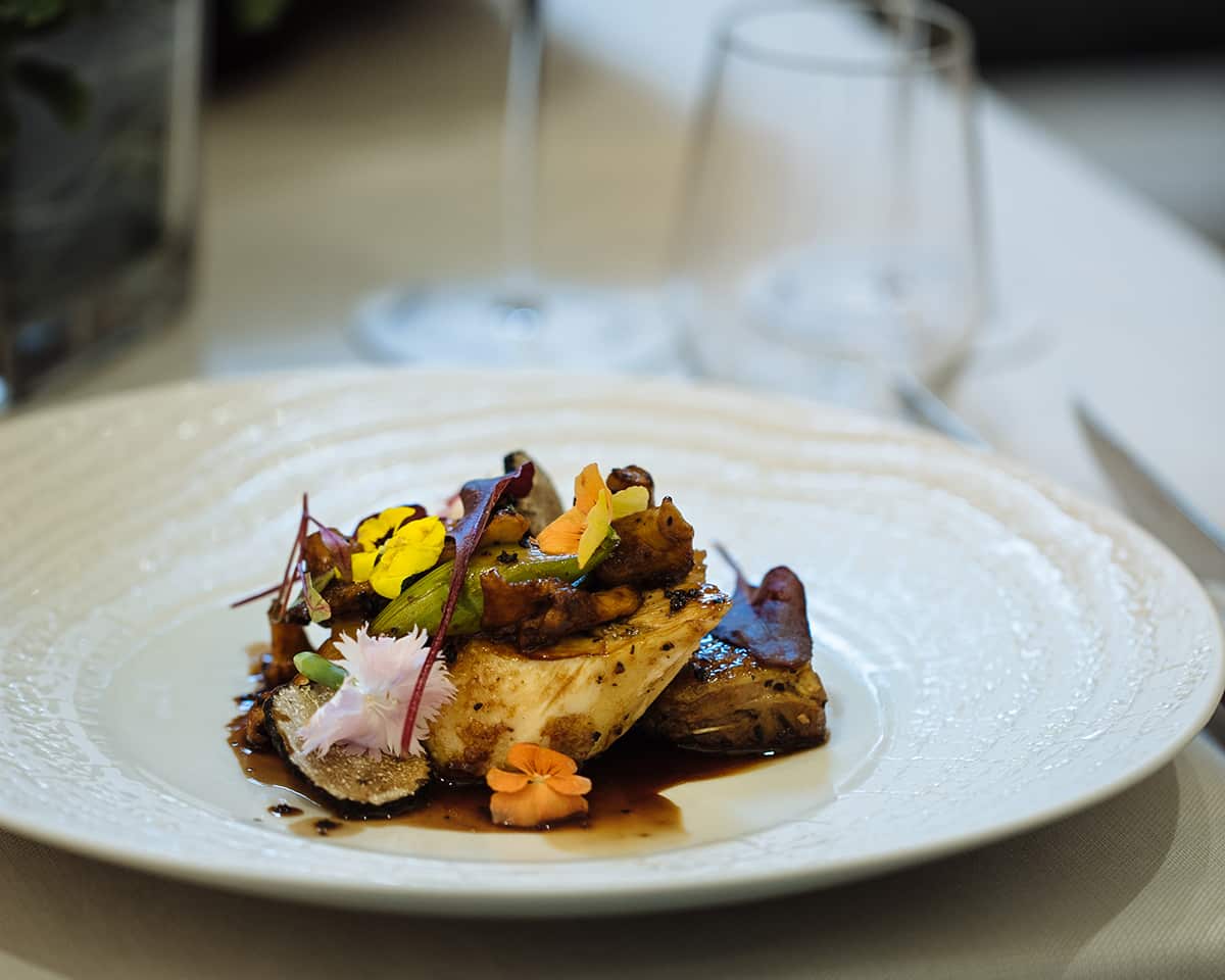 Bresse chicken with crispy polenta