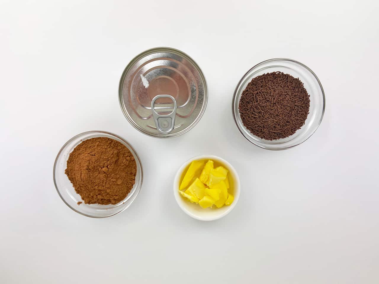 Brigadeiros ingredients