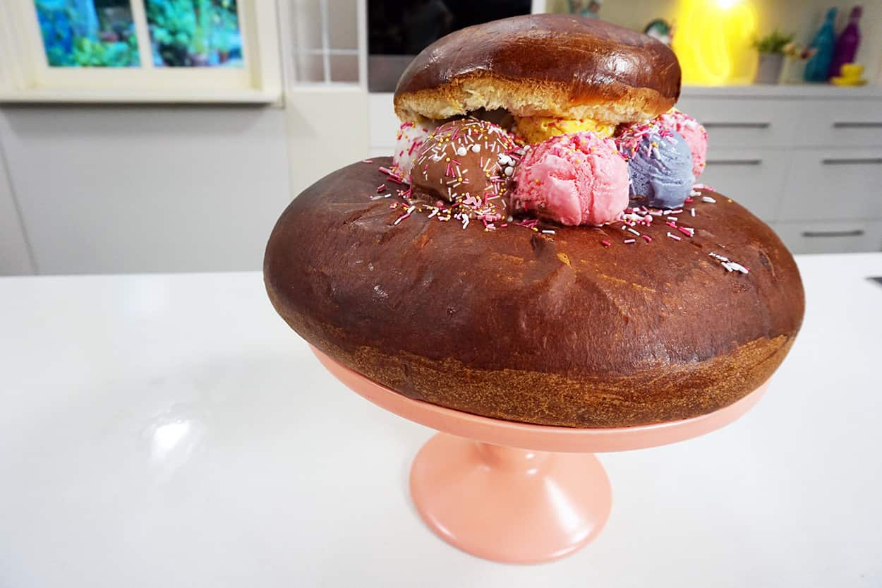 Giant brioche in The Sweet Life