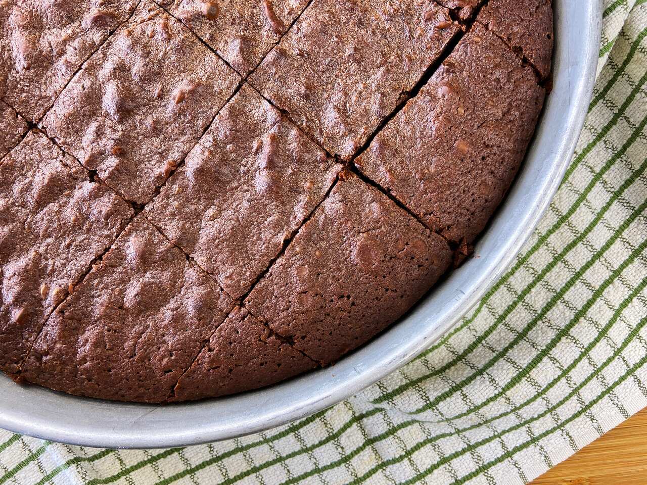 Brownie in pan