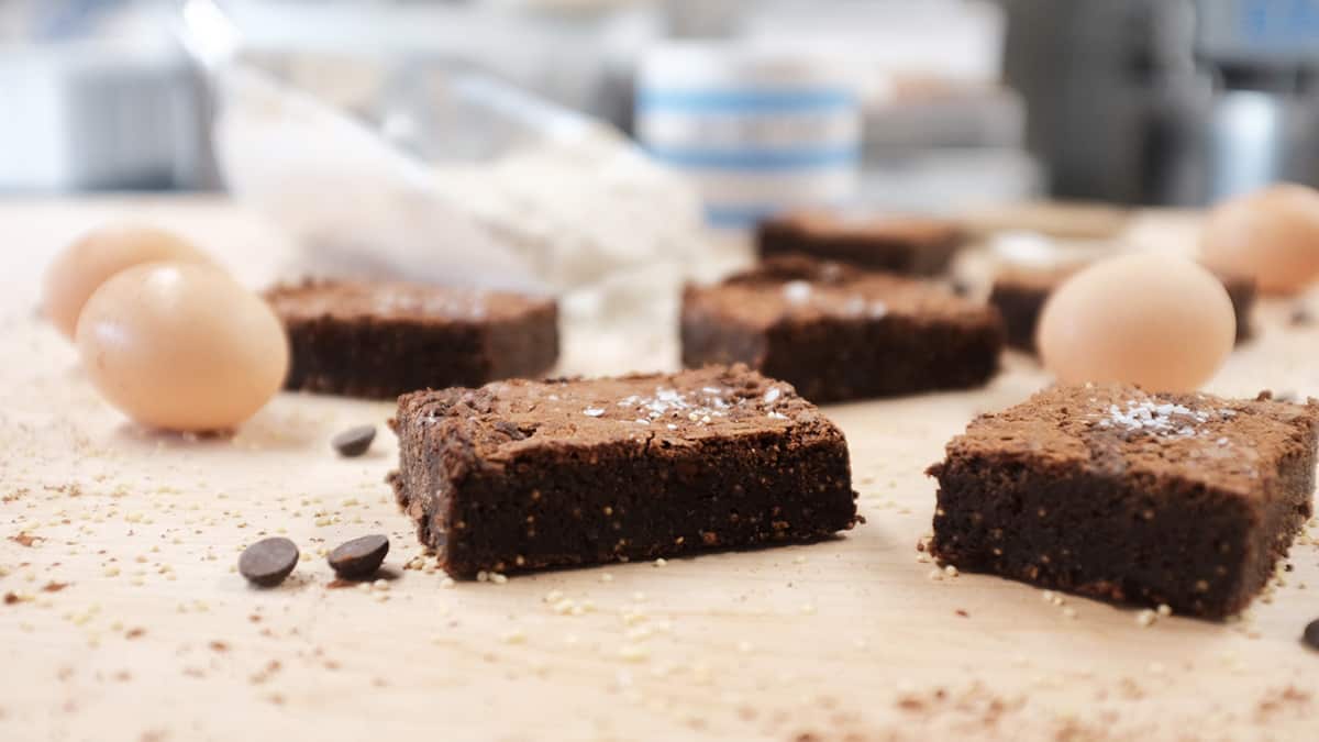 Rye toasted millet brownies are proving a hit.