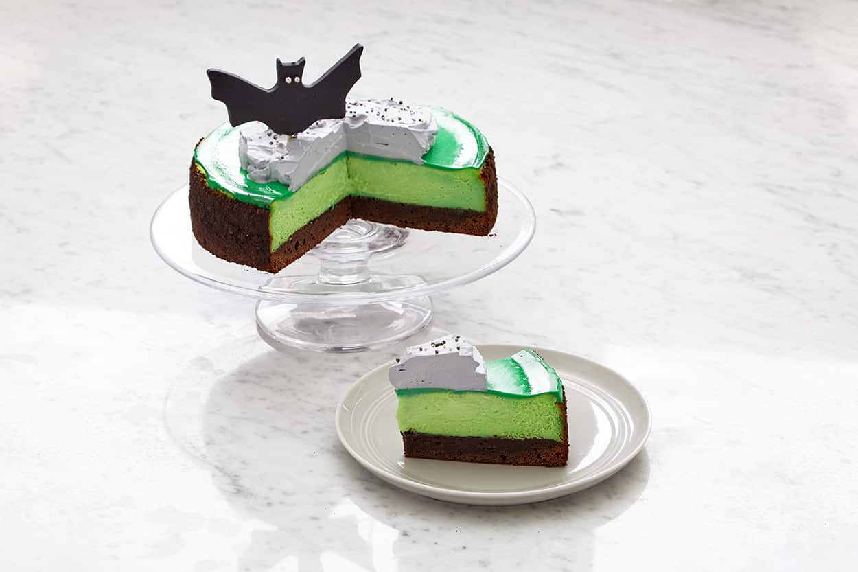 Batty chocolate mint cheesecake