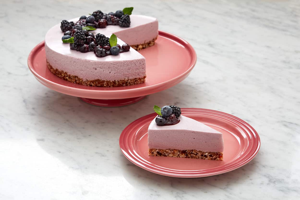 Blueberry skyr cheesecake