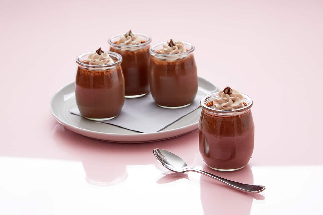 Malted milk chocolate pots de crème