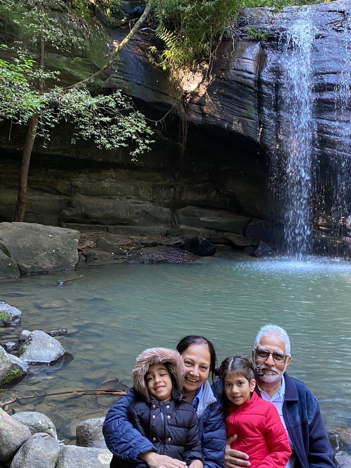 Cancer-free Zahra Mohammad enjoying a day out with her family.