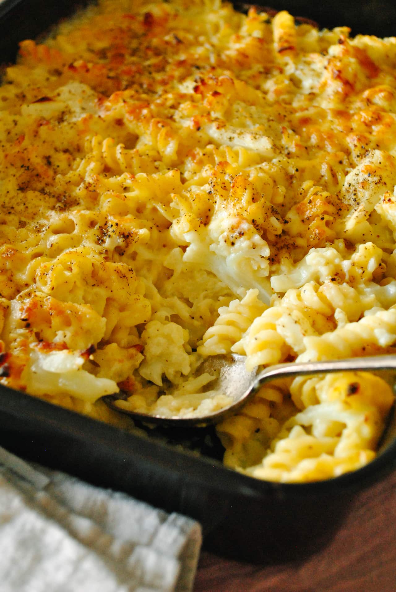 Cauliflower cheese pepper bake