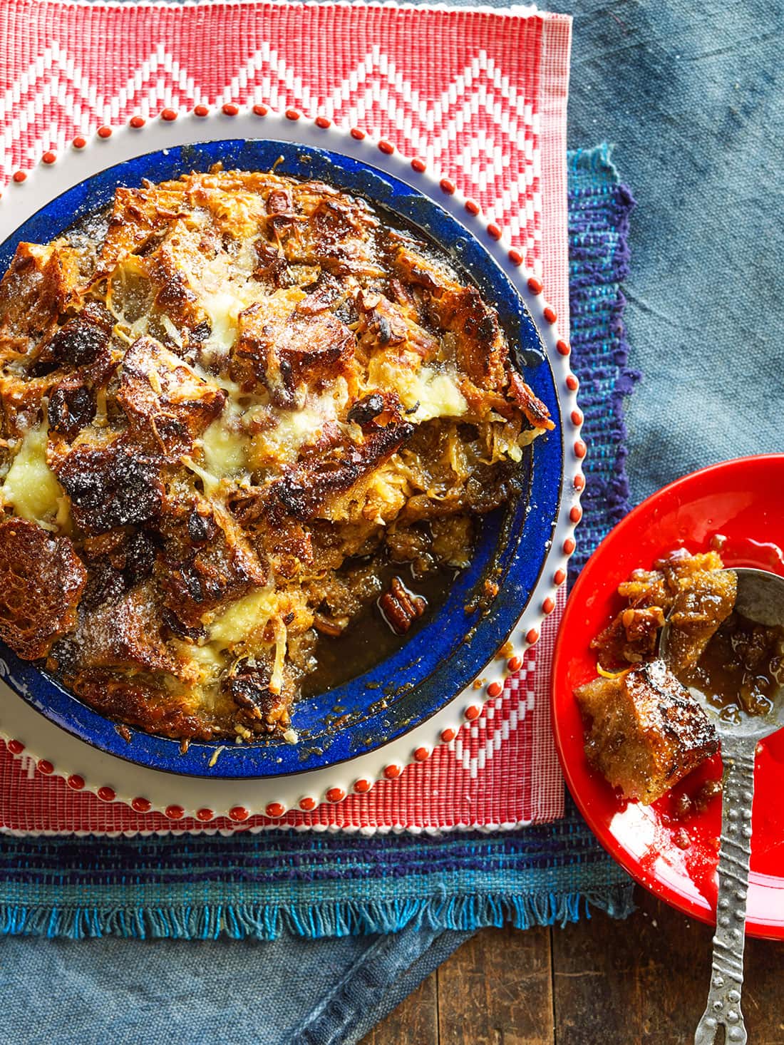 Bread pudding (capirotada)