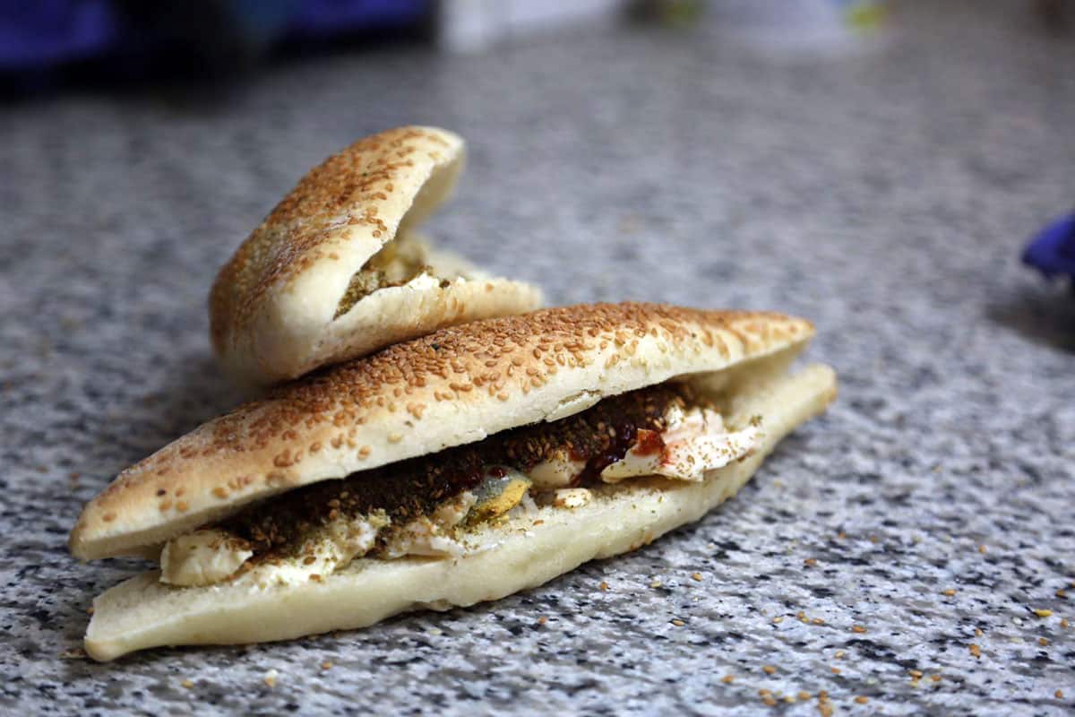 Kaek sandwich from Salaheddin Bakery