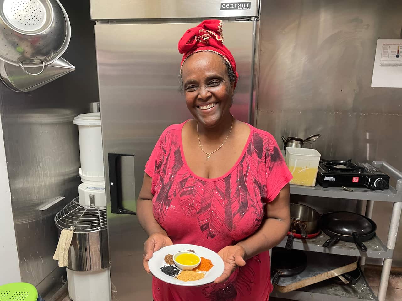 Mu'ooz owner and former freedom fighter Saba Abraham.