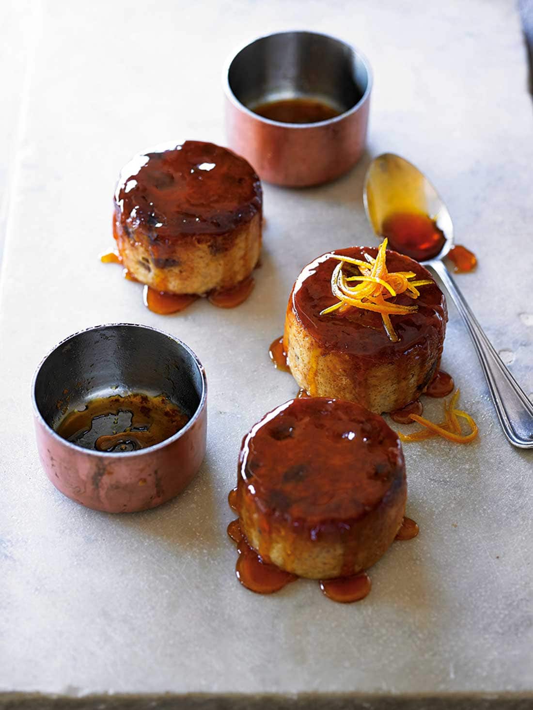 Caramel and orange blossom rice cakes 