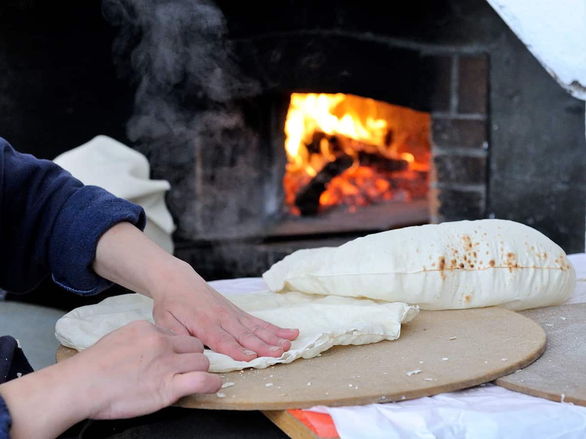 Pane carasau in Sardinia