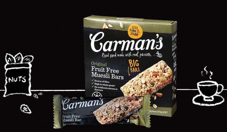 Carman's Fruit Free Muesli Bars