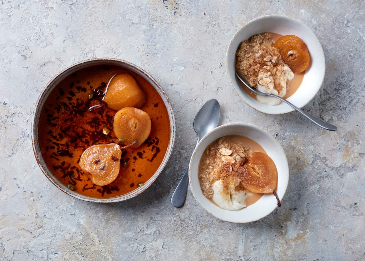 Caroline Velik's spiced chai overnight oats