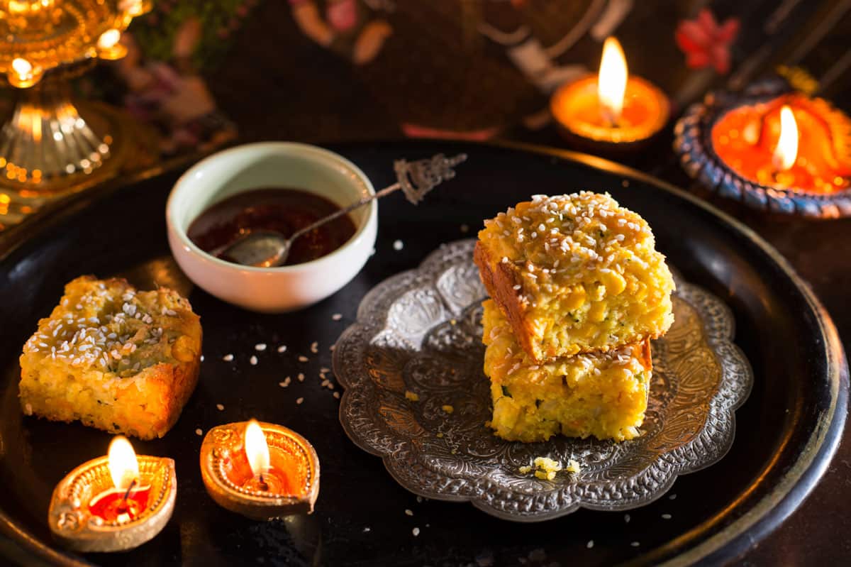 Carrot and sweetcorn bakro