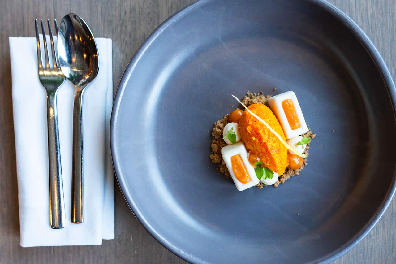 The carrot halwa dessert is inspired by her mum's love for carrot cake. 